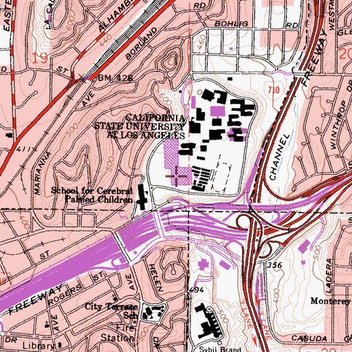 Topographic Map of Applied Gerontology Institute, CA