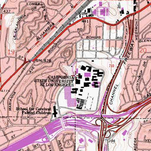 Topographic Map of The Golden Eagle, CA