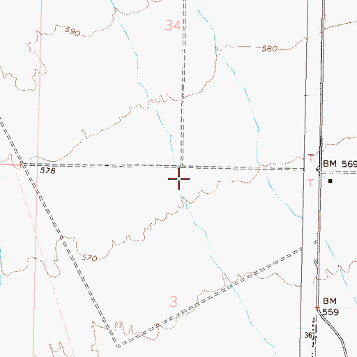 Topographic Map of Hall Well, AZ