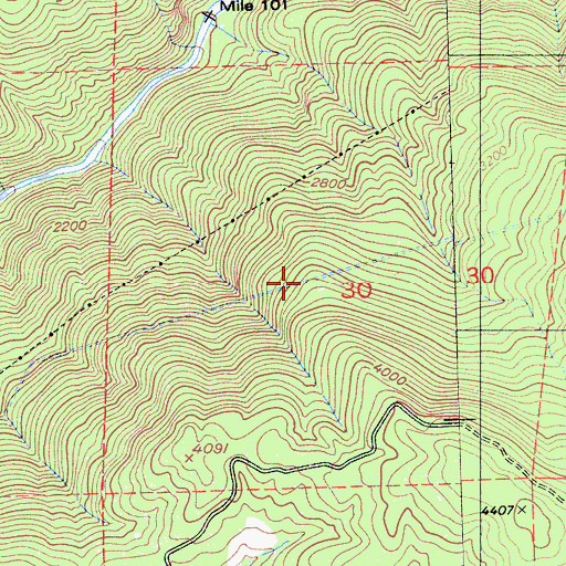 Topographic Map of Stanislaus Tunnel, CA