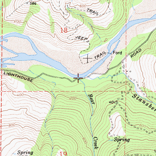 Topographic Map of Stansberry Creek, CA