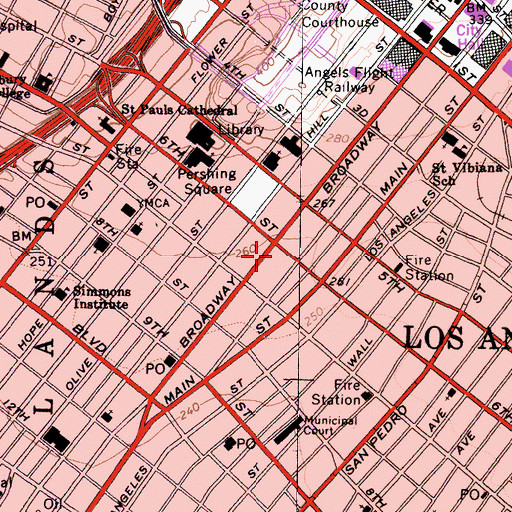 Topographic Map of Story Building, CA