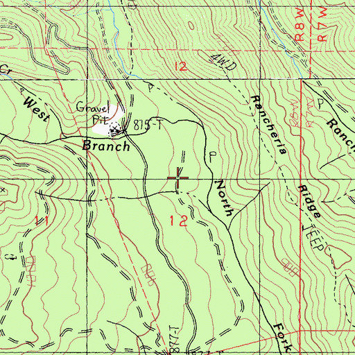 Topographic Map of Star Creek, CA