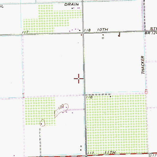 Topographic Map of Hanna Lateral, AZ