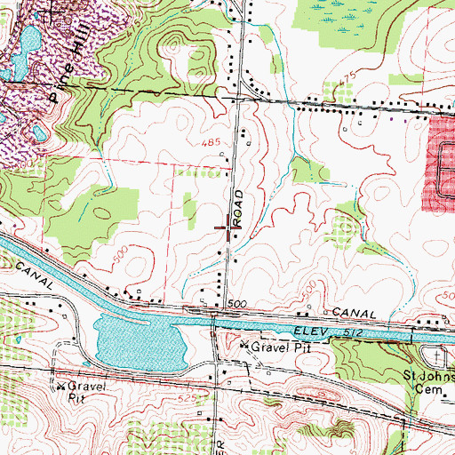 Topographic Map of School Number 13 (historical), NY