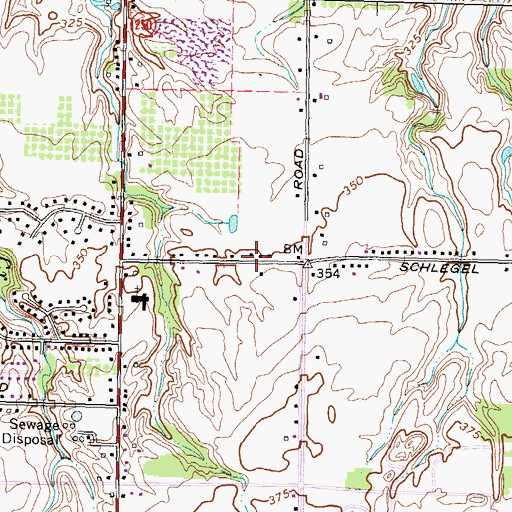 Topographic Map of School Number 7 (historical), NY
