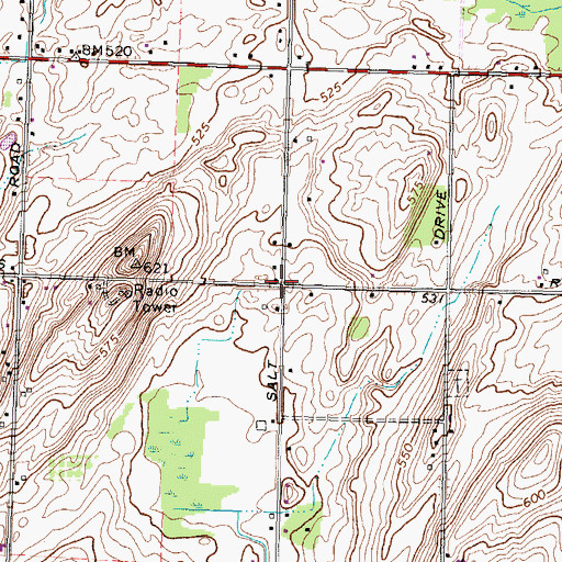 Topographic Map of School Number 8 (historical), NY