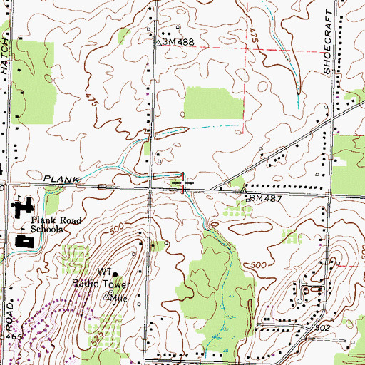 Topographic Map of School Number 10 (historical), NY