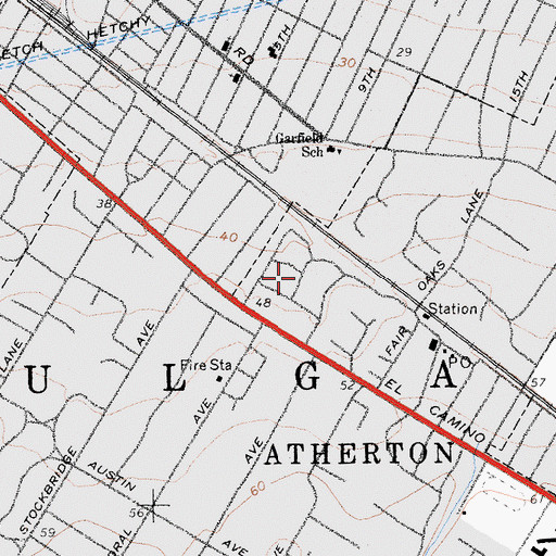 Topographic Map of Lloyden Park, CA