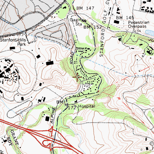 Topographic Map of Stanford Weekend Acres, CA