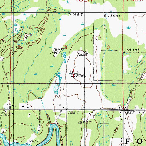 Topographic Map of Country Meadows Golf Course, MI