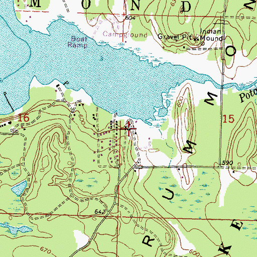 Topographic Map of Maxton Post Office (historical), MI