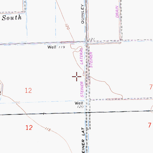 Topographic Map of Steiner Lateral, CA