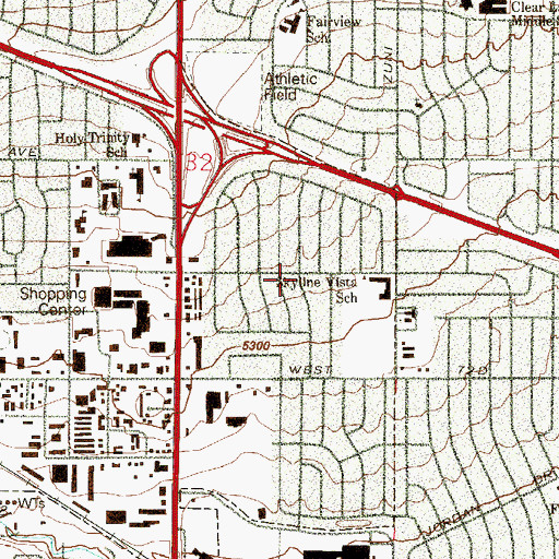Topographic Map of Skyline Vista, CO