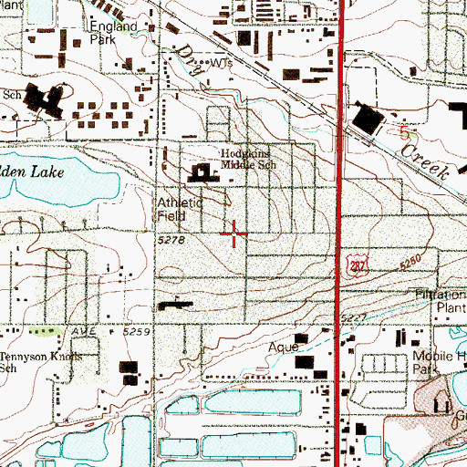 Topographic Map of Hidden Lake, CO