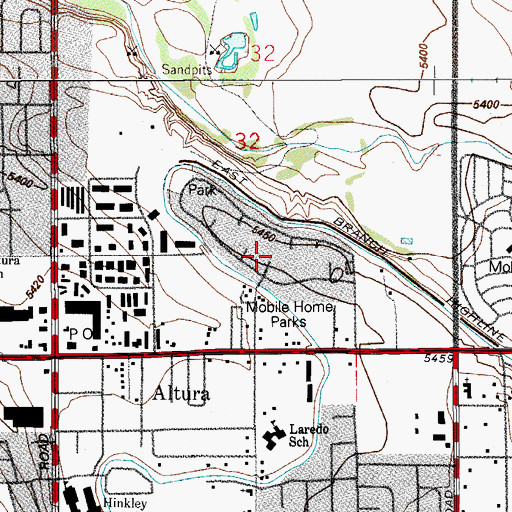 Topographic Map of Norfolk Glen, CO