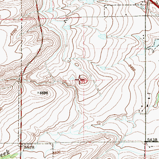 Topographic Map of Rock Creek, CO