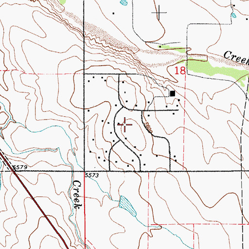 Topographic Map of Gun Club Estates, CO