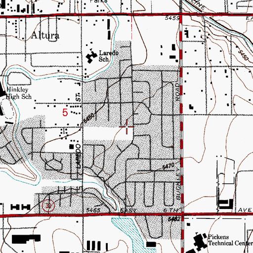 Topographic Map of Apache Mesa, CO