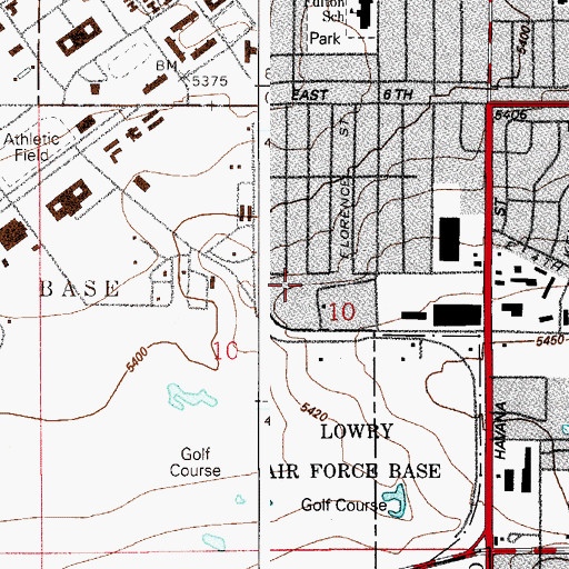 Topographic Map of McMullen Park, CO