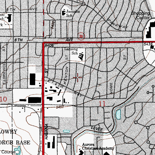 Topographic Map of Highland Park, CO