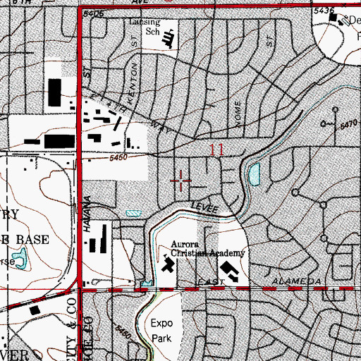 Topographic Map of Nantucket, CO