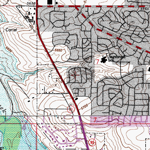 Topographic Map of Sundown, CO
