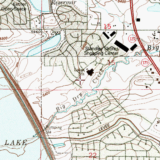 Topographic Map of Westbrook Park, CO