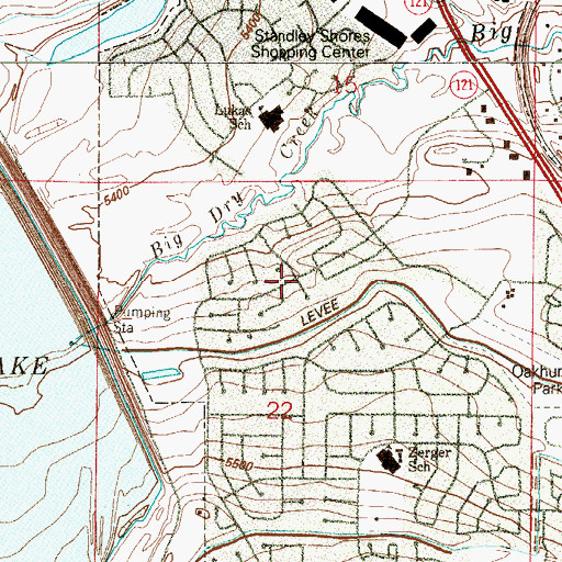 Topographic Map of Sunstream, CO