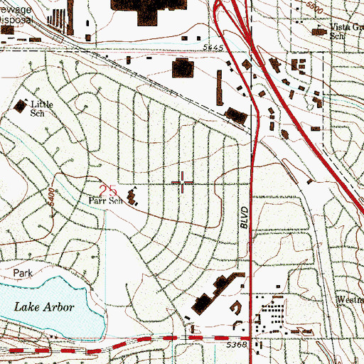 Topographic Map of Far Horizon, CO