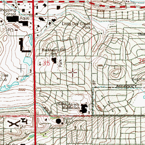 Topographic Map of Sunland, CO