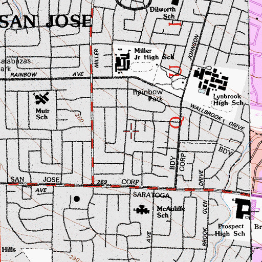 Topographic Map of Stichter School, CA