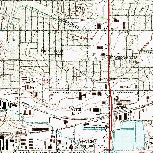 Topographic Map of Wellington Downs, CO