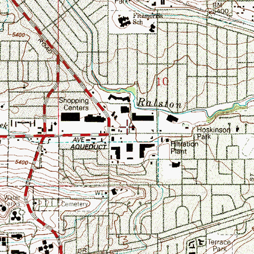 Topographic Map of Excel Academy, CO