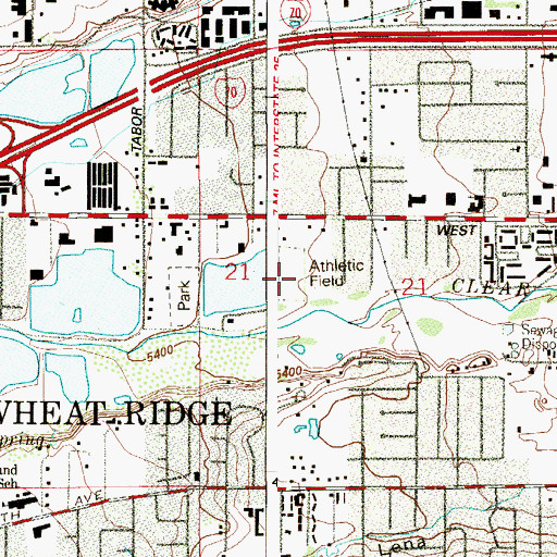 Topographic Map of Prospect Park, CO