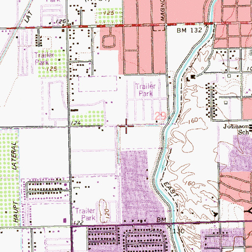 Topographic Map of Kent Lateral, AZ