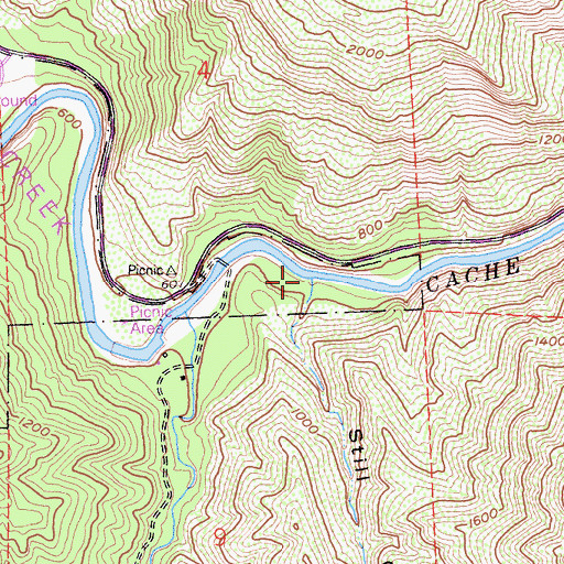 Topographic Map of Still Gulch, CA