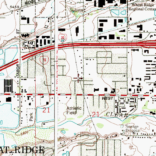 Topographic Map of Alpine Valley School, CO