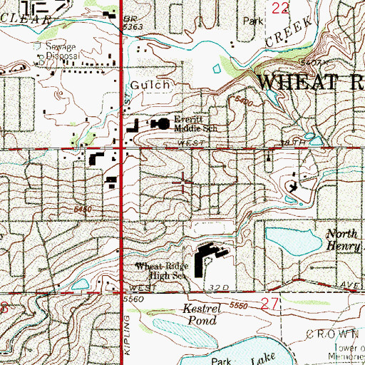 Topographic Map of Westhaven, CO