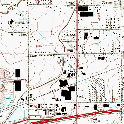 Topographic Map of Fairmount Fire Rescue District Office Station 31, CO