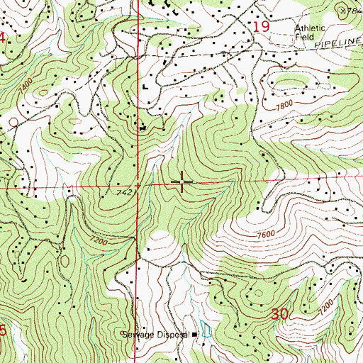 Topographic Map of Genesee Ridge, CO
