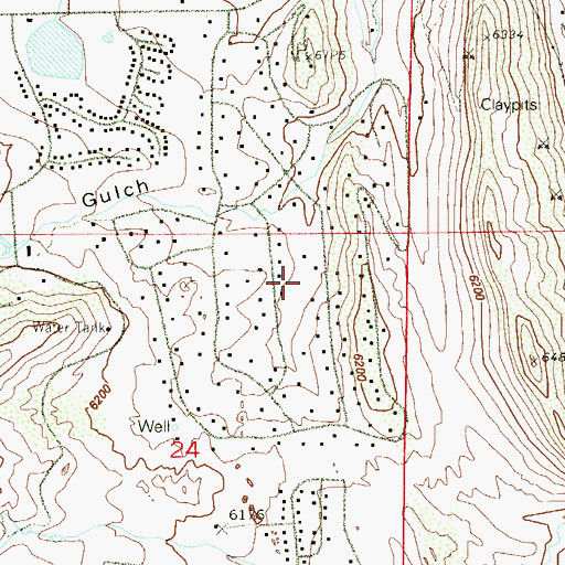 Topographic Map of Willow Brook, CO