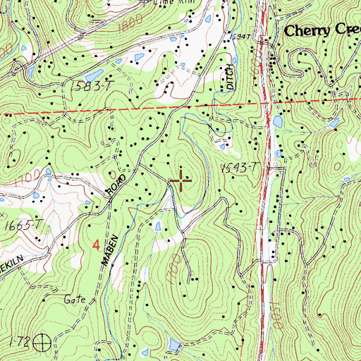 Topographic Map of Stockton Hill Ditch, CA