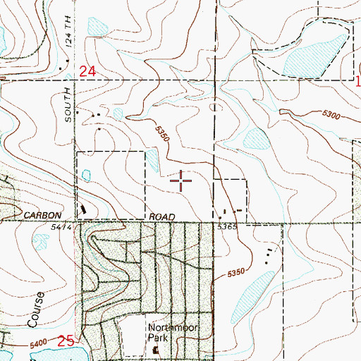 Topographic Map of Aspen Creek, CO