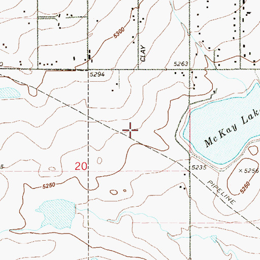 Topographic Map of McKay Landing, CO