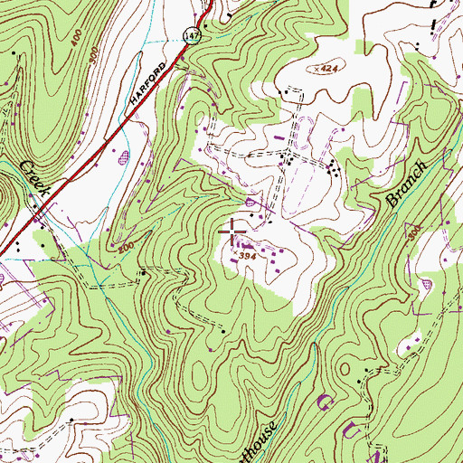 Topographic Map of Nike Site BA-09C (historical), MD