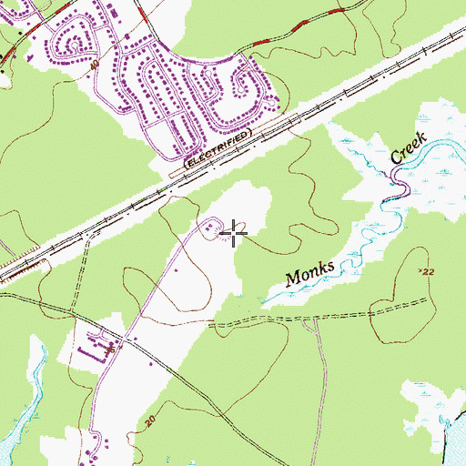 Topographic Map of Nike Site BA-18L (historical), MD