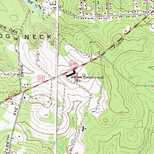 Topographic Map of Nike Site BA-43C (historical), MD