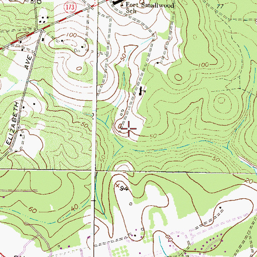 Topographic Map of Nike Site BA-43L (historical), MD