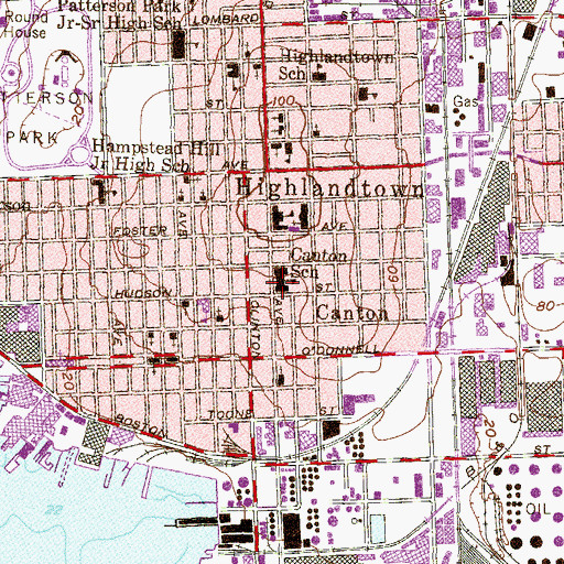 Topographic Map of Southeast Youth Academy, MD